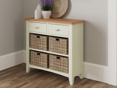 Kenmore Kenmore Patterdale White and Oak 2 Drawer Compact Sideboard (Assembled)