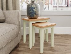 Kenmore Kenmore Patterdale White and Oak Small Nest of Tables (Flat Packed)