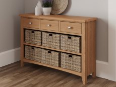 Kenmore Kenmore Dakota Oak 3 Drawer Sideboard (Assembled)