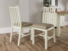 Kenmore Kenmore Patterdale White Wooden Dining Chair