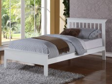 Flintshire Furniture Flintshire Pentre 3ft Single White Wooden Bed Frame