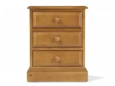 Archers Archers Berwick 3 Drawer Pine Wooden Bedside Table (Assembled)