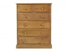 Archers Archers Berwick 4+2 Drawer Pine Wooden Chest of Drawers (Assembled)