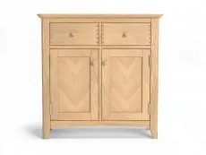 Archers Archers Oslo 2 Door 2 Drawer Light Oak Compact Wooden Sideboard (Assembled)