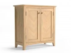 Archers Archers Oslo 2 Door Light Oak Compact Wooden Sideboard (Assembled)