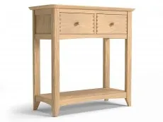 Archers Archers Oslo 2 Drawer Light Oak Wooden Console Table (Assembled)