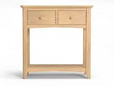 Archers Archers Oslo 2 Drawer Light Oak Wooden Console Table (Assembled)