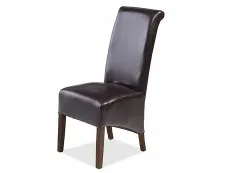 Archers Archers Santa Clara Brown Leather Dining Chair