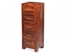 Archers Santa Clara 5 Drawer Acacia Tall Wooden Chest of Drawers (Assembled)