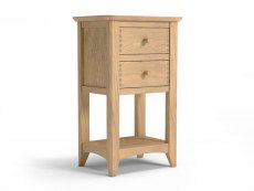 Archers Archers Oslo 2 Drawer Light Oak Wooden Lamp Table (Assembled)