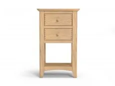 Archers Archers Oslo 2 Drawer Light Oak Wooden Lamp Table (Assembled)