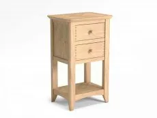 Archers Archers Oslo 2 Drawer Light Oak Wooden Lamp Table (Assembled)