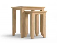 Archers Archers Oslo Light Oak Wooden Nest of Tables (Assembled)