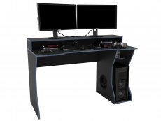 Birlea Birlea Enzo Black and Blue Gaming Computer Desk