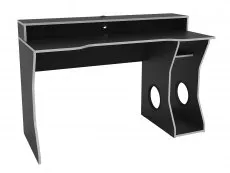Birlea Furniture & Beds Birlea Enzo Black and Silver Gaming Computer Desk
