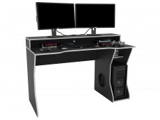 Birlea Birlea Enzo Black and Silver Gaming Computer Desk