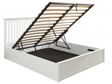GFW GFW Como 5ft King Size White Wooden Ottoman Bed Frame