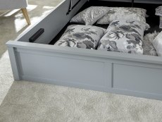 GFW GFW Como 4ft6 Double Grey Wooden Ottoman Bed Frame