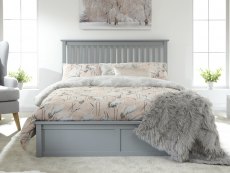 GFW GFW Como 4ft6 Double Grey Wooden Ottoman Bed Frame