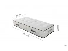 SleepSoul SleepSoul Harmony Memory Pocket 1000 3ft Single Mattress in a Box