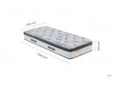 SleepSoul SleepSoul Heaven Gel Pocket 1000 Pillowtop 3ft Single Mattress in a Box