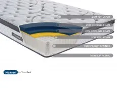 SleepSoul SleepSoul Heaven Gel Pocket 1000 Pillowtop 4ft6 Double Mattress in a Box