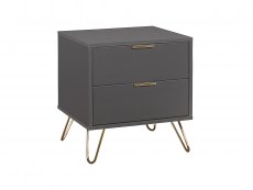 Birlea Birlea Arlo Charcoal 2 Drawer Bedside (Flat Packed)