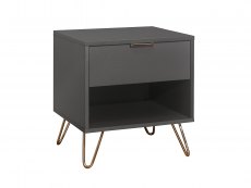 Birlea Birlea Arlo Charcoal 1 Drawer Bedside (Flat Packed)