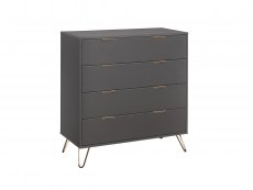 Birlea Birlea Arlo Charcoal 4 Drawer Chest (Flat Packed)