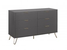 Birlea Birlea Arlo Charcoal 6 Drawer Chest (Flat Packed)
