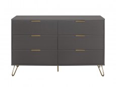 Birlea Birlea Arlo Charcoal 6 Drawer Chest (Flat Packed)