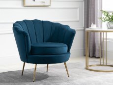 Birlea Birlea Ariel Blue Fabric Chair