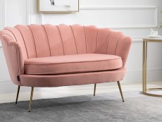 Birlea Birlea Ariel Coral Fabric 2 Seater Sofa