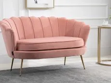 Birlea Furniture & Beds Birlea Ariel Coral Fabric 2 Seater Sofa