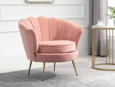 Birlea Furniture & Beds Birlea Ariel Coral Fabric Chair