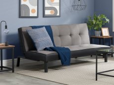 Birlea Aurora Grey Velvet Sofa Bed