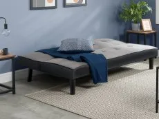 Birlea Birlea Aurora Grey Velvet Sofa Bed