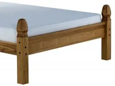 Birlea Furniture & Beds Birlea Corona 4ft Small Double Waxed Pine Wooden Bed Frame (Low Footend)