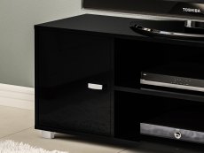 Birlea Birlea Covent Black High Gloss TV Unit (Flat Packed)