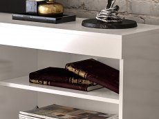 Birlea Birlea Edgeware White High Gloss 1 Door 2 Drawer Sideboard (Flat Packed)
