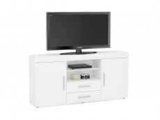 Birlea Birlea Edgeware White High Gloss 2 Door 2 Drawer Sideboard (Flat Packed)