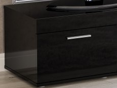 Birlea Birlea Edgeware Black High Gloss Small TV Unit (Flat Packed)