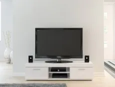 Birlea Furniture & Beds Birlea Edgeware White High Gloss TV Unit