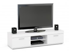 Birlea Birlea Edgeware White High Gloss TV Unit (Flat Packed)