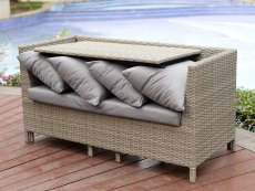 Ideal Products Ideal Products Nevada 4 Piece Space Saving Rattan Patio Set
