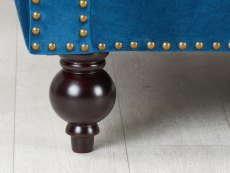 Birlea Birlea Chester Midnight Blue Velvet Fabric 2 Seater Sofa