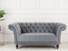 Birlea Birlea Chester Grey Velvet Fabric 2 Seater Sofa