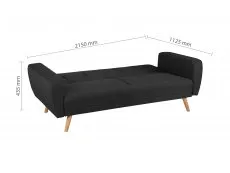 Birlea Birlea Farrow Large Grey Fabric Sofa Bed
