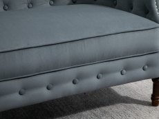 Birlea Birlea Freya Grey Velvet Fabric 2 Seater Sofa