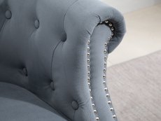 Birlea Birlea Freya Grey Velvet Fabric Chair